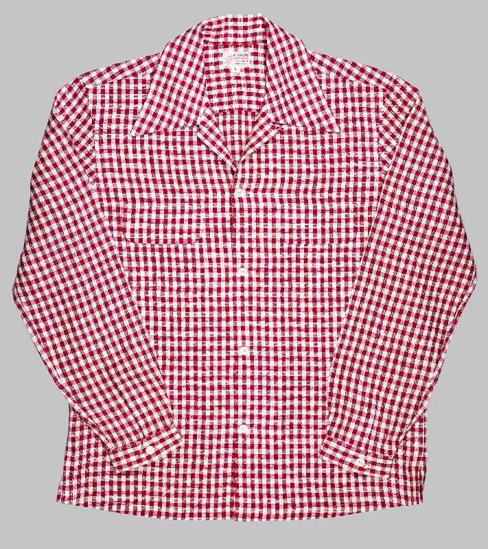 Bryceland's Sports Shirt Red Gingham Modern Contemporary Chic