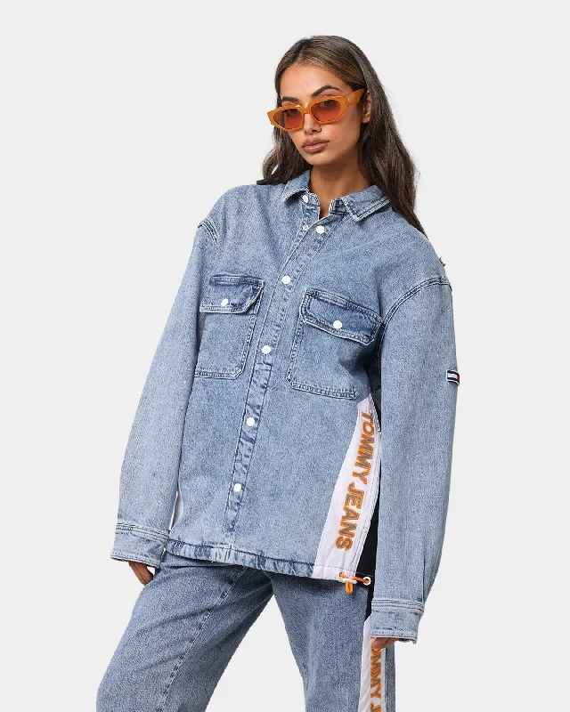 Tommy Jeans Denim Worker Shirt Shane Mix Lb Co Spandex Blend Rayon Blend Denim Blend Tommy Jeans Denim Worker Shirt Shane Mix Lb Co Spandex Blend Rayon Blend Denim Blend