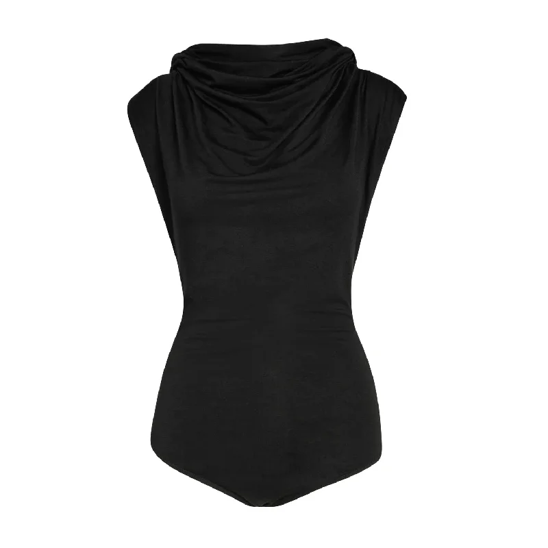 Lâcher Prise - Evasion Black Bodysuit Elegant Back Zip Bodysuit