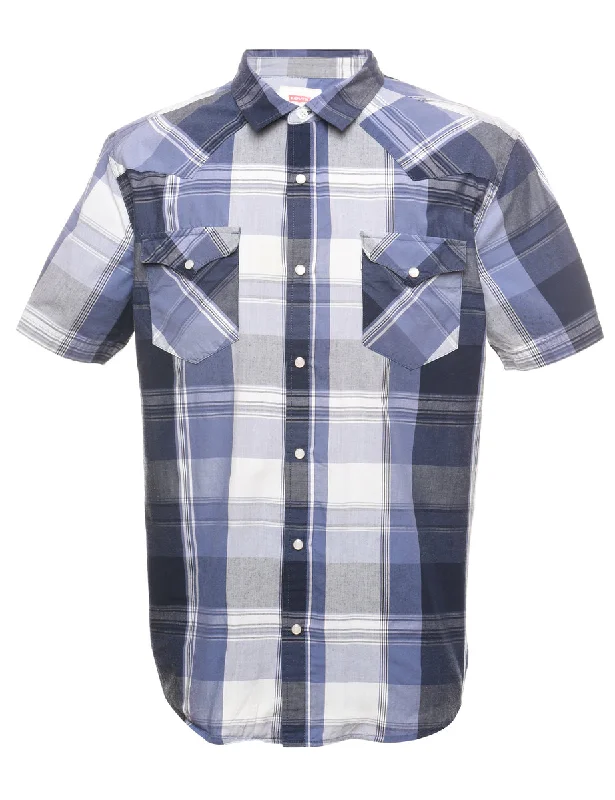 Levi's Checked Multi-Colour Shirt - L Oversized T-Shirt Spandex breathable