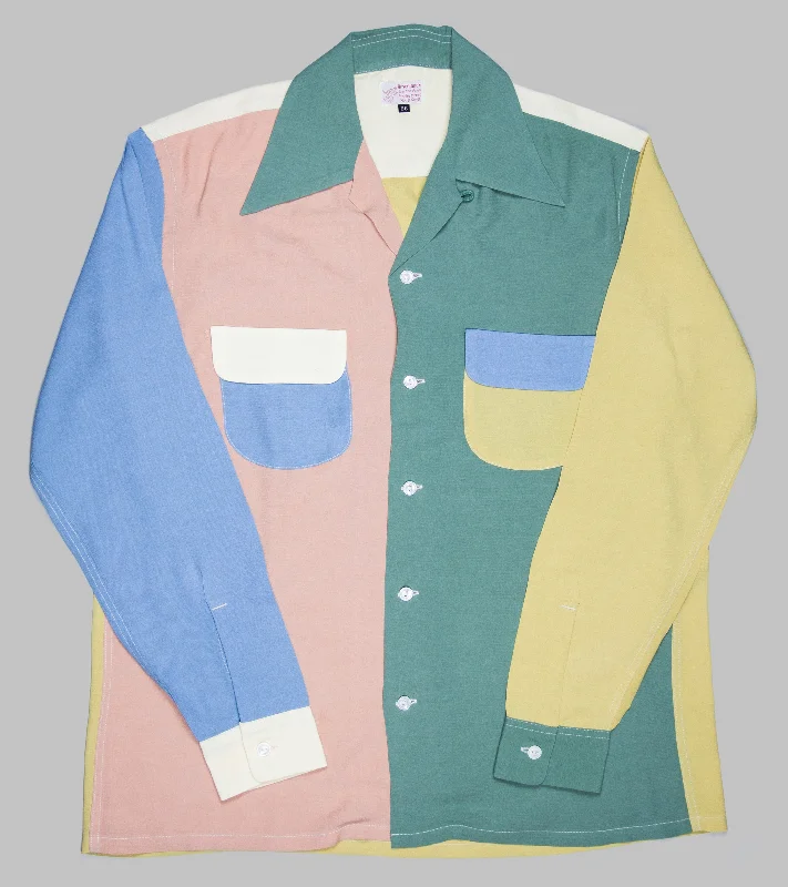 Bryceland's Crazy Rayon Shirt Summer Zippered Buttoned Snapped