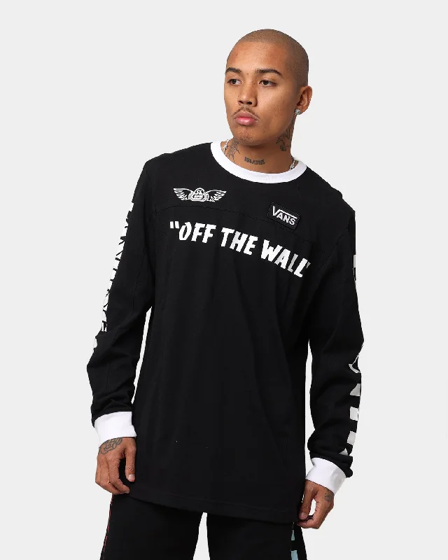 Vans Vans X SE Bikes Long Sleeve T-Shirt Black Zippered Front Buttoned Front Snap Front Vans Vans X SE Bikes Long Sleeve T-Shirt Black Zippered Front Buttoned Front Snap Front
