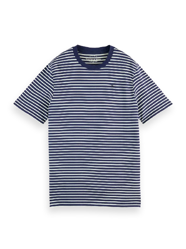 Scotch & Soda - Crewneck Striped Jersey T-Shirt - Combo A Machine Wash Dry Clean Hand Wash