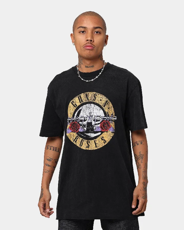 Guns N Roses Gunners Vintage T-Shirt Black Wash Wool Fabric Cashmere Fabric Tweed Fabric Guns N Roses Gunners Vintage T-Shirt Black Wash Wool Fabric Cashmere Fabric Tweed Fabric
