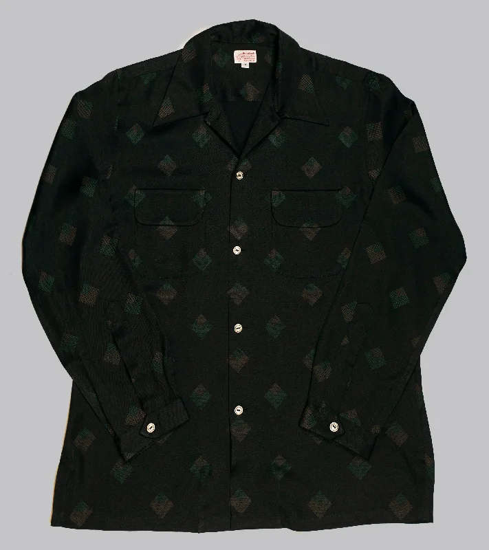 Bryceland's Rayon Shirt Black Diamond Layered Multi-layer Single Layer