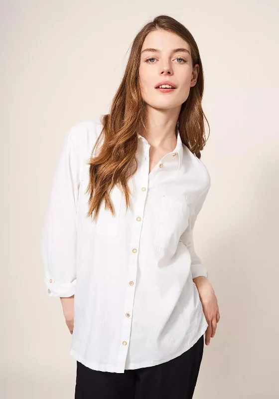 White Stuff Sophie Organic Cotton Shirt, Pale Ivory Spandex Blend Rayon Blend Denim Blend White Stuff Sophie Organic Cotton Shirt, Pale Ivory Spandex Blend Rayon Blend Denim Blend