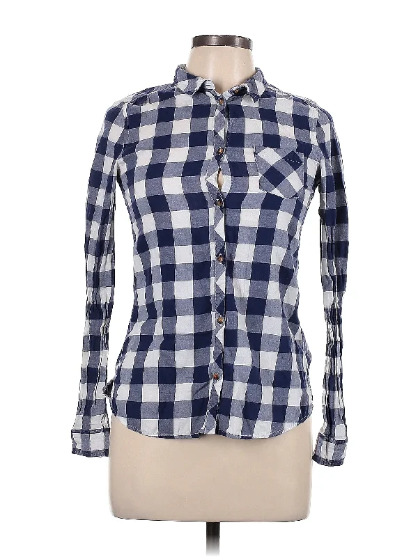 Long Sleeve Button Down Shirt Thin T-Shirt Open Front Quick Dry