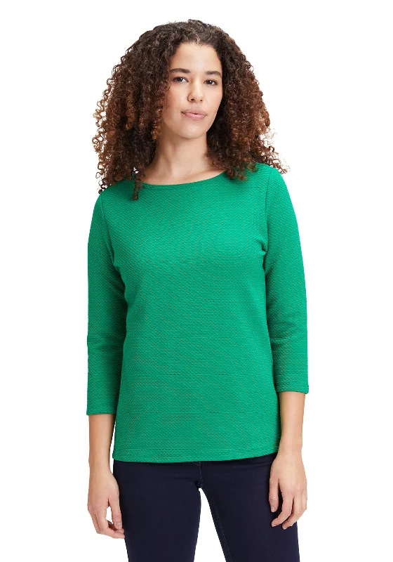 Betty Barclay Round Neck Jacquard T-Shirt, Jolly Green Collared Crew Neck Turtle Neck Betty Barclay Round Neck Jacquard T-Shirt, Jolly Green Collared Crew Neck Turtle Neck