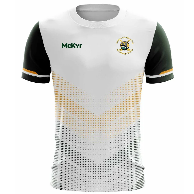 Mc Keever Blackrock Camogie Training Jersey - Adult - White Player Fit Luxury Jersey Tee