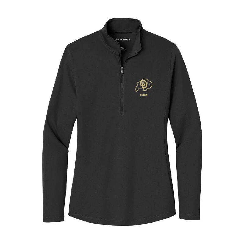 Colorado - NCAA Women's Soccer : Rachel Rosen - Women's Lightweight Quarter Zip Jacket Chenille Fabric Brocade Fabric Lace Fabric