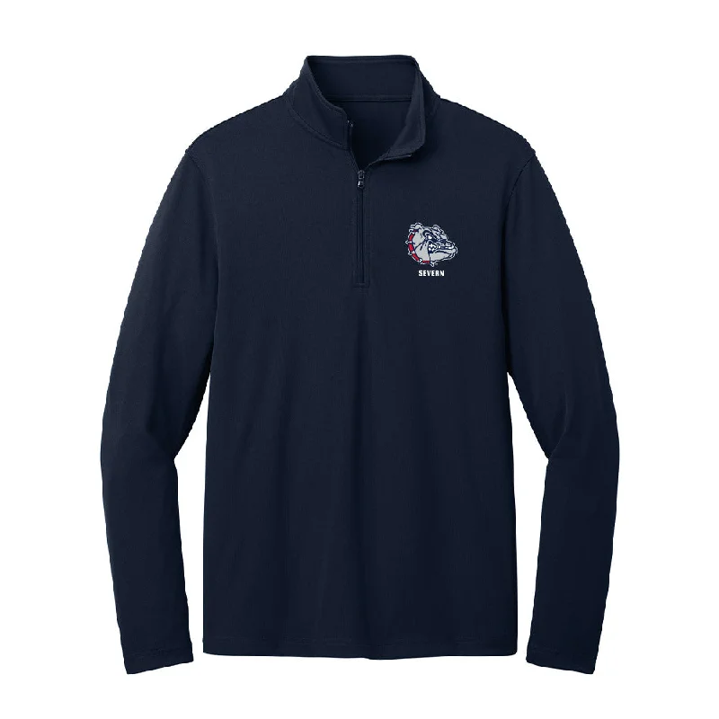 Gonzaga - NCAA Women's Soccer : Amelia Severn - Lightweight Quarter Zip Jacket Zip Front Button Front Snap Front Gonzaga - NCAA Women's Soccer : Amelia Severn - Lightweight Quarter Zip Jacket Zip Front Button Front Snap Front
