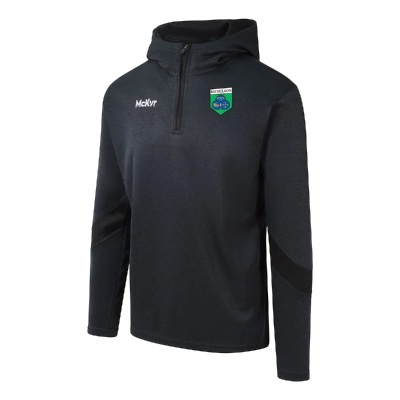 Mc Keever Rathcline GAA Core 22 1/4 Zip Hoodie - Adult - Black Hoodie with Hem Drawcord Adjustable Customizable Mc Keever Rathcline GAA Core 22 1/4 Zip Hoodie - Adult - Black Hoodie with Hem Drawcord Adjustable Customizable