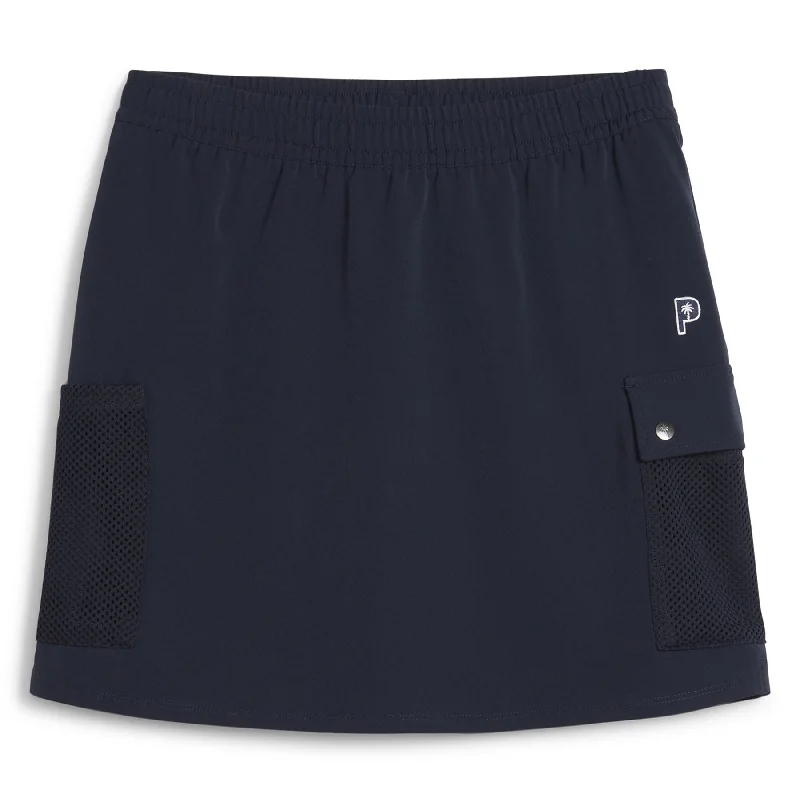 X PTC Womens Cargo Skirt Deep Navy - SS24 cashmere skirt plush
