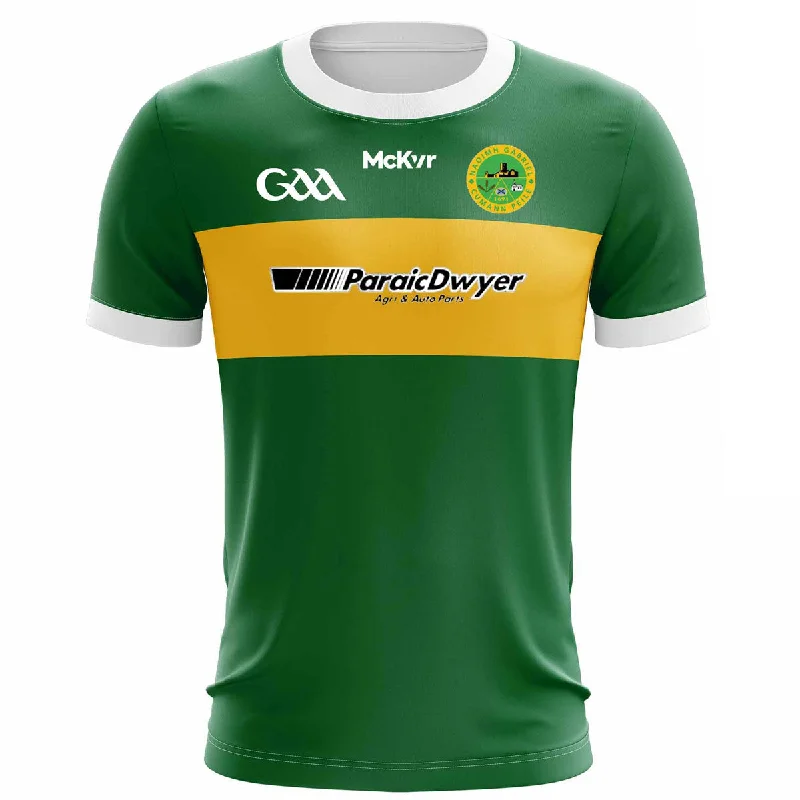 Mc Keever St Gabriels GAA Playing Jersey - Adult - Green Lavender Jersey Tee