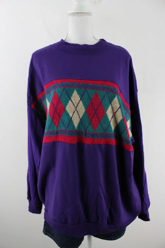 Vintage Nucleus Sweatshirt (XL) Hoodie with Turtle Neck Cozy Winter