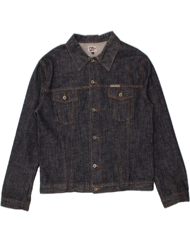 PIT STOP Womens Denim Jacket UK 18 XL Navy Blue Cotton Bomber Jacket Anorak Windbreaker PIT STOP Womens Denim Jacket UK 18 XL Navy Blue Cotton Bomber Jacket Anorak Windbreaker