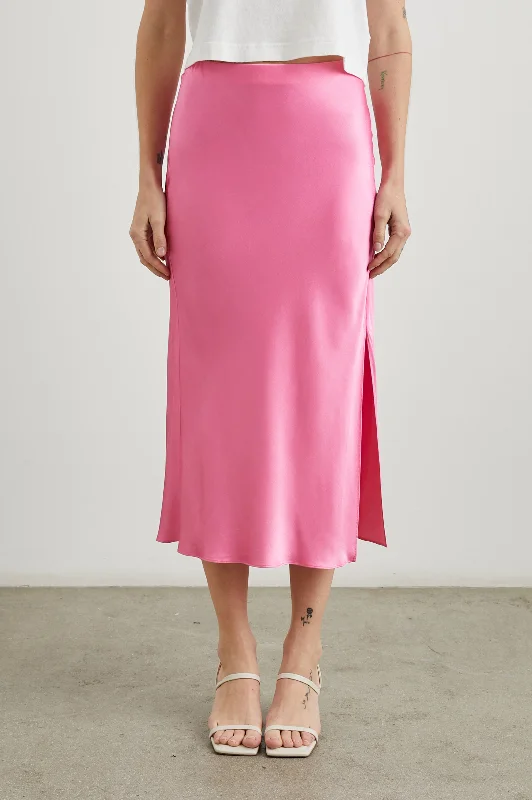 MAYA SKIRT - MALIBU PINK lace skirt intricate