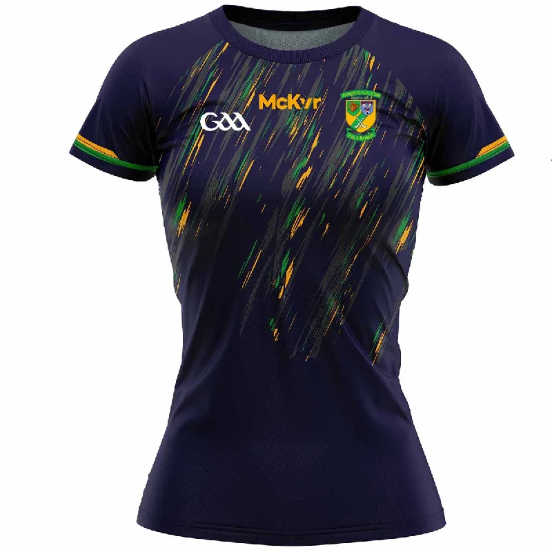 Mc Keever Faughs GAA Training Jersey - Womens - Navy Design 4 Long Sleeve Jersey Tee