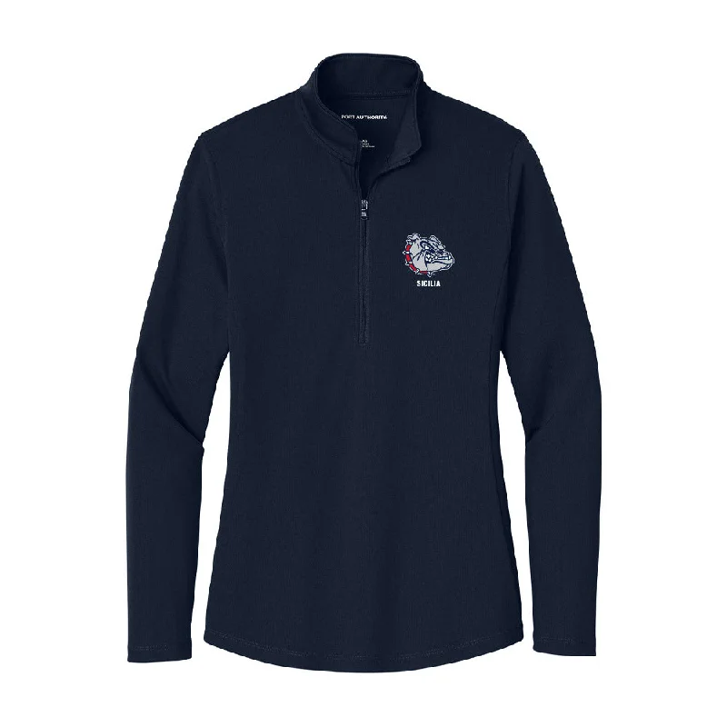 Gonzaga - NCAA Women's Soccer : Abbie Sicilia - Women's Lightweight Quarter Zip Jacket Collared Jacket Crew Neck Jacket Turtle Neck Jacket Gonzaga - NCAA Women's Soccer : Abbie Sicilia - Women's Lightweight Quarter Zip Jacket Collared Jacket Crew Neck Jacket Turtle Neck Jacket
