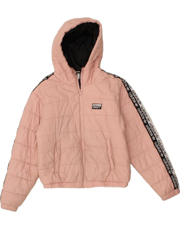 ADIDAS Womens Loose Fit Graphic Padded Jacket UK 8 Small Pink Polyester Anorak Shell Jacket Lightweight Jacket ADIDAS Womens Loose Fit Graphic Padded Jacket UK 8 Small Pink Polyester Anorak Shell Jacket Lightweight Jacket
