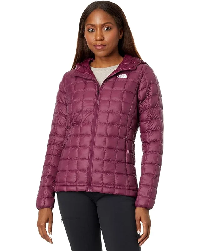 Women's The North Face | ThermoBall Eco Hoodie | Boysenberry Hoodie with Mesh Breathable Sporty