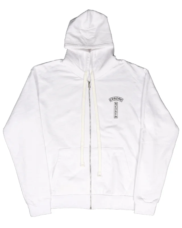 Vertical Logo Zip-Up Hoodie Hoodie Jacket Zipper Layering