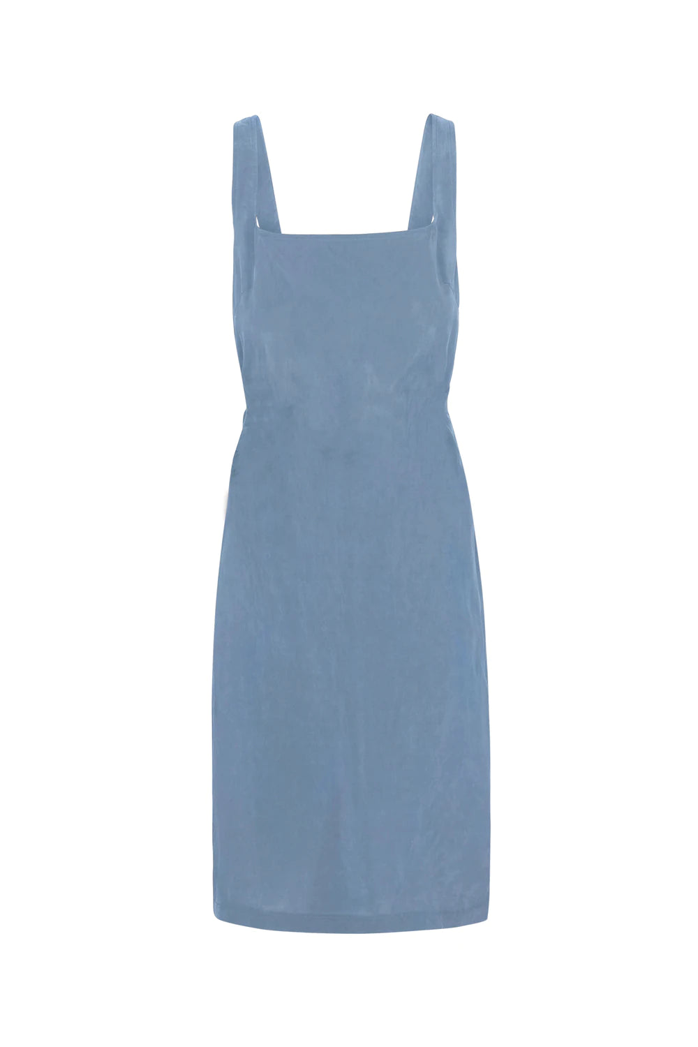 Laura Square Neck Open Tie Back Dress - Light Blue Tunics Mesh breathable