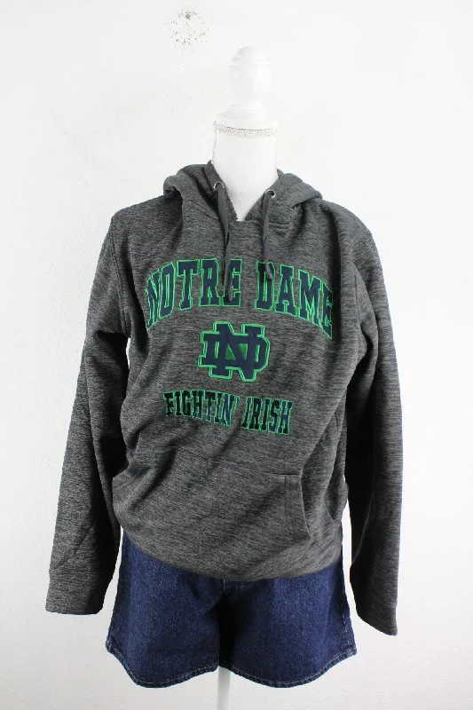 Vintage Notre Dame Hoodie (M) Hoodie with Fur Luxurious Winter