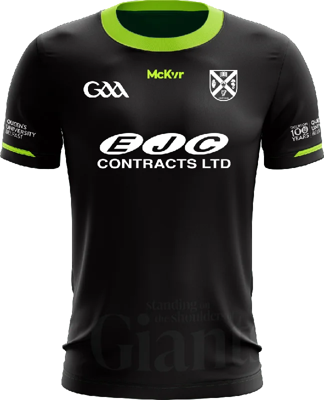 Mc Keever Queens GAA Sigerson 100 Years Goalkeeper Jersey - Womens - Black Boutique Jersey Tee