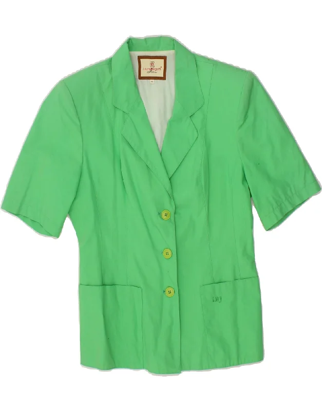 LAURA BIAGIOTTI Womens 3 Button Blazer Jacket UK 12 Medium Green Faux Fur Jacket Real Fur Jacket Shearling Jacket LAURA BIAGIOTTI Womens 3 Button Blazer Jacket UK 12 Medium Green Faux Fur Jacket Real Fur Jacket Shearling Jacket