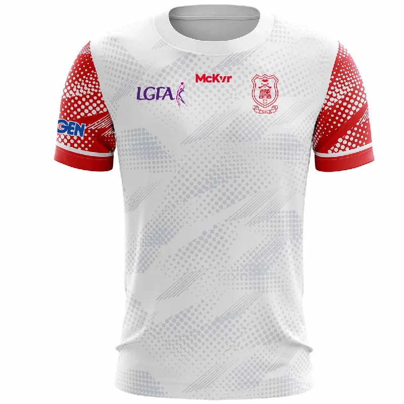 Mc Keever Cuala LGFA Training Jersey - Womens - White Jet Black Jersey Tee