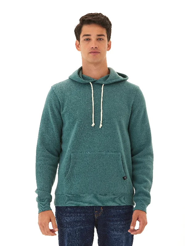 Triblend Pullover Hoodie Hoodie with Ribbed Neckline Snug Warm