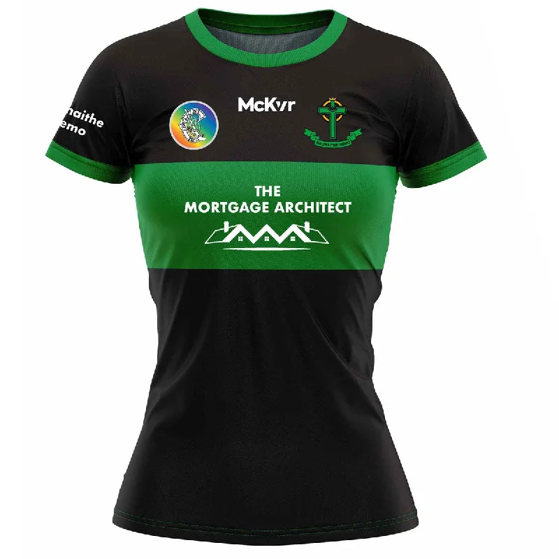 Mc Keever Nemo Rangers Camogie Match Jersey - Womens - Black Fashion Jersey Blouse