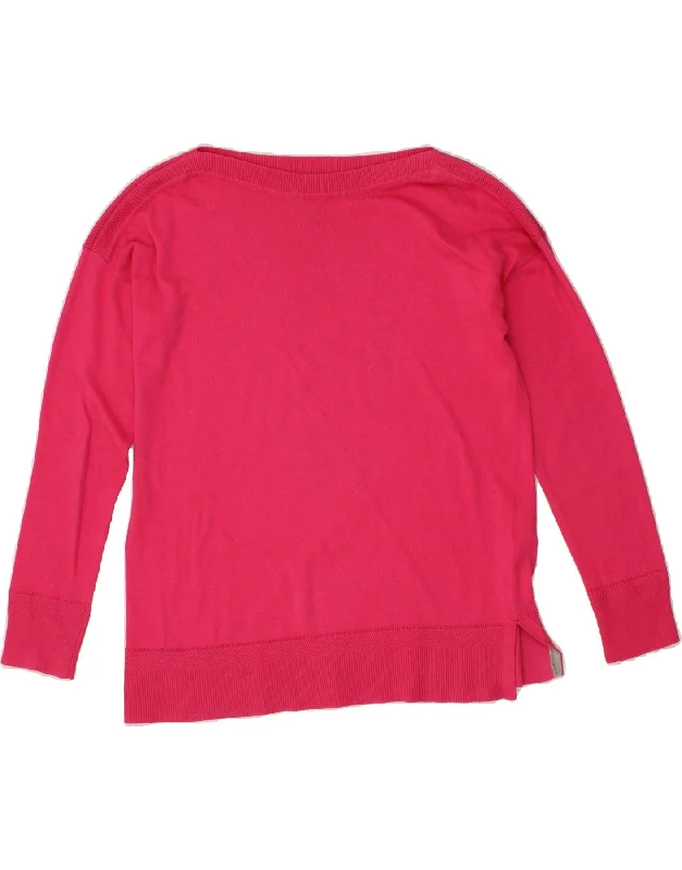 JOULES Womens Oversized Boat Neck Jumper Sweater UK 8 Small Pink Cotton Spandex Blend Rayon Blend Denim Blend JOULES Womens Oversized Boat Neck Jumper Sweater UK 8 Small Pink Cotton Spandex Blend Rayon Blend Denim Blend