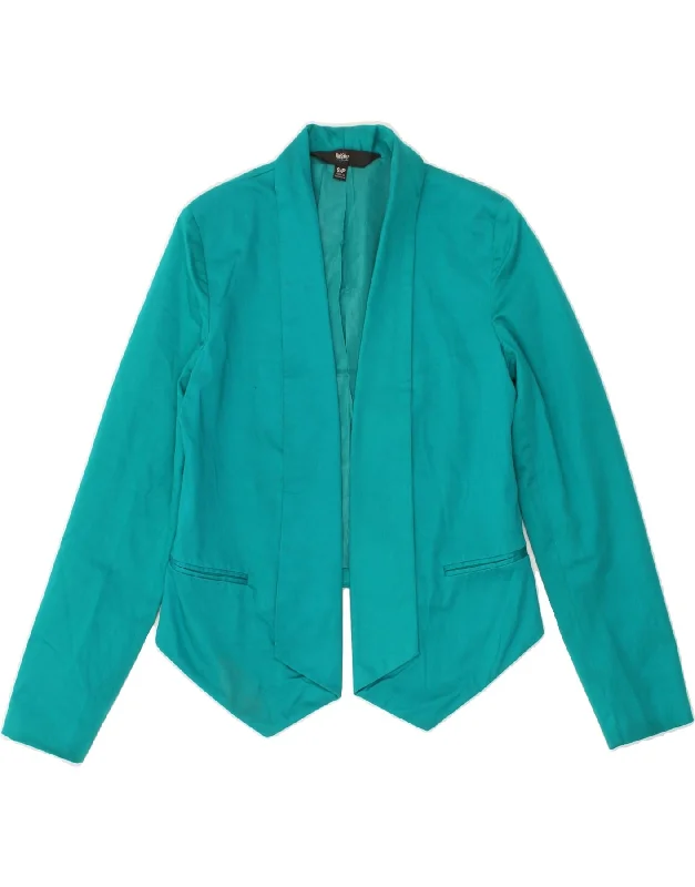 MOSSIMO Womens Asymetric Blazer Jacket UK 10 Small Blue Cotton Herringbone Jacket Checkered Jacket Solid Jacket MOSSIMO Womens Asymetric Blazer Jacket UK 10 Small Blue Cotton Herringbone Jacket Checkered Jacket Solid Jacket