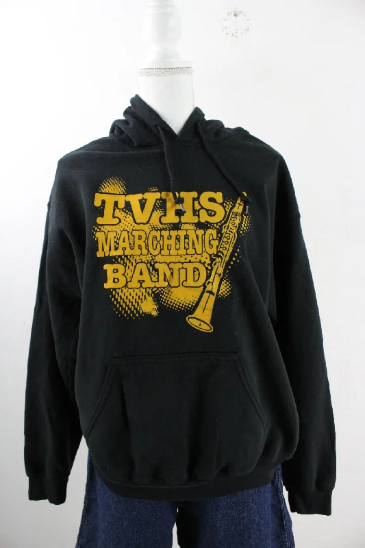 Vintage Marching Band Hoodie (M) Hoodie with Longline Fit Extended Stylish