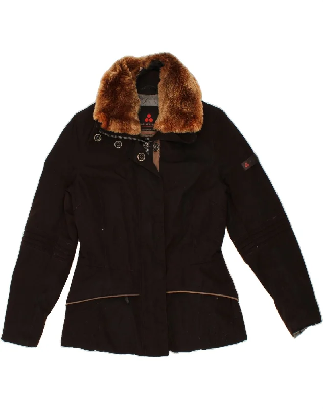 PEUTEREY Womens Padded Jacket IT 40 Small Brown Mesh Jacket Canvas Jacket Denim Jacket PEUTEREY Womens Padded Jacket IT 40 Small Brown Mesh Jacket Canvas Jacket Denim Jacket