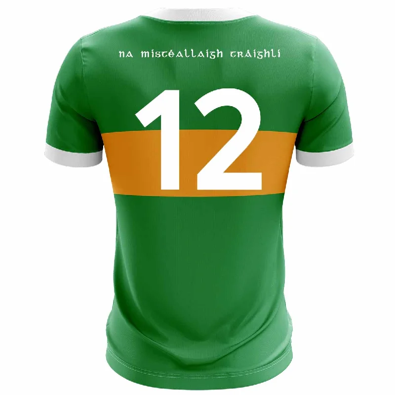 Mc Keever John Mitchels GAA Numbered Match Jersey - Adult - Green Player Fit Silk Jersey Blouse