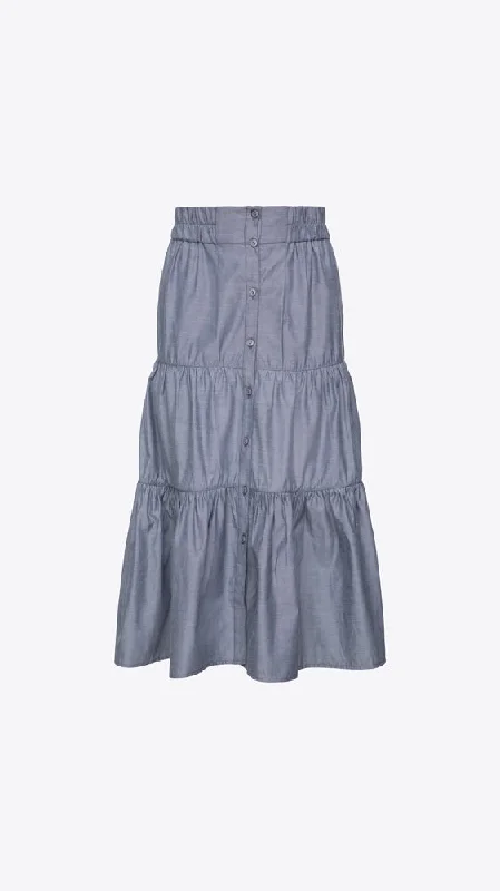 Havana Skirt - Washed Chambray denim skirt classic