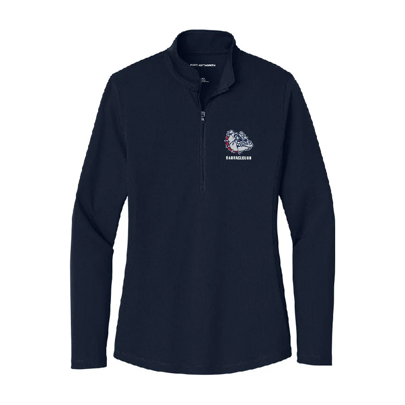 Gonzaga - NCAA Women's Soccer : Taryn Barraclough - Women's Lightweight Quarter Zip Jacket One-Shoulder Jacket Off-the-Shoulder Jacket Asymmetrical Jacket Gonzaga - NCAA Women's Soccer : Taryn Barraclough - Women's Lightweight Quarter Zip Jacket One-Shoulder Jacket Off-the-Shoulder Jacket Asymmetrical Jacket