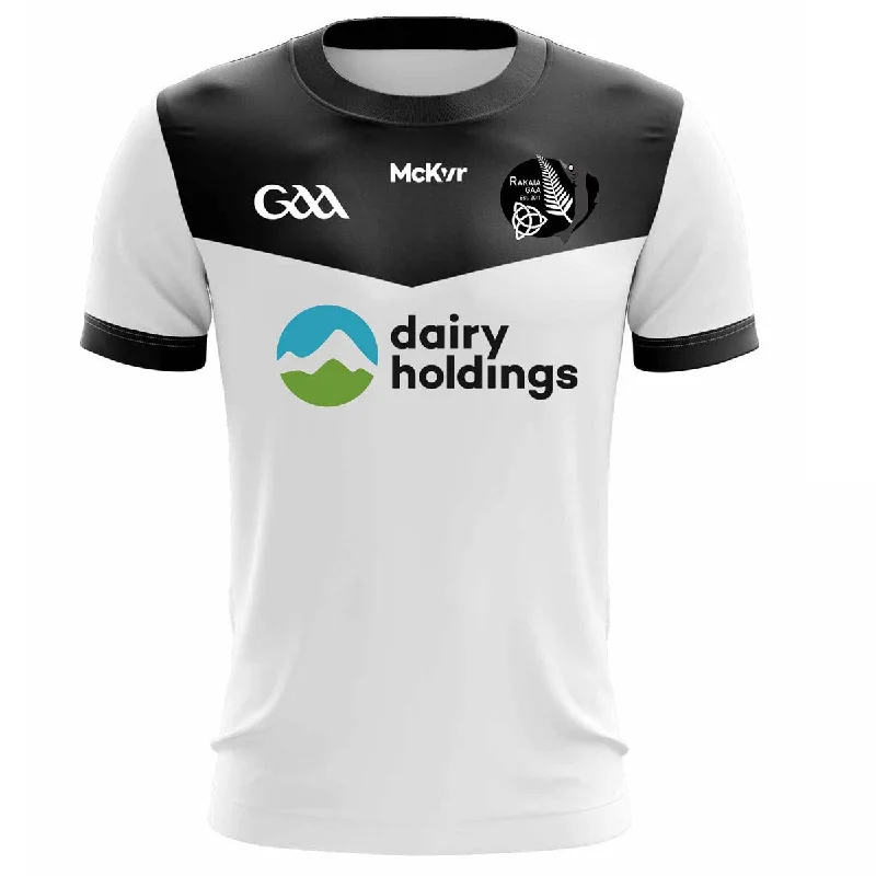 Mc Keever Rakaia GAA Goalkeeper Jersey - Adult - White/Black Player Fit Textured Jersey Blouse