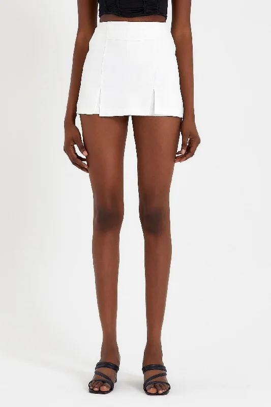 Short Skirt White chiffon skirt delicate