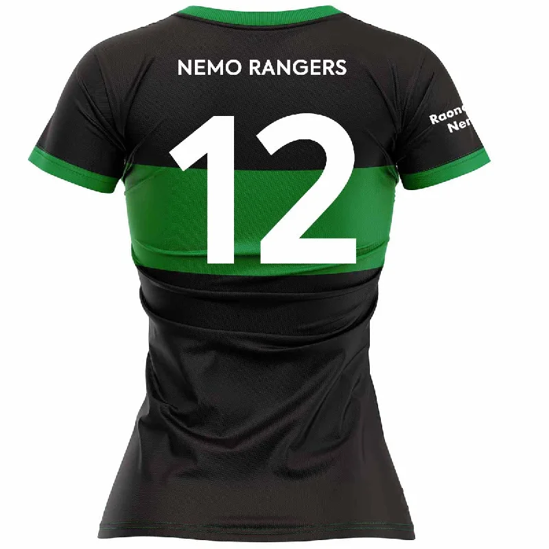 Mc Keever Nemo Rangers Camogie Numbered Match Jersey - Womens - Black Premium Jersey Tee