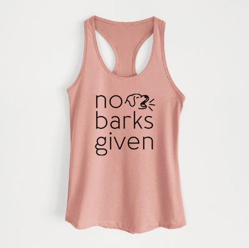 No Barks Given - Women's Racerback Tanktop floral tank top