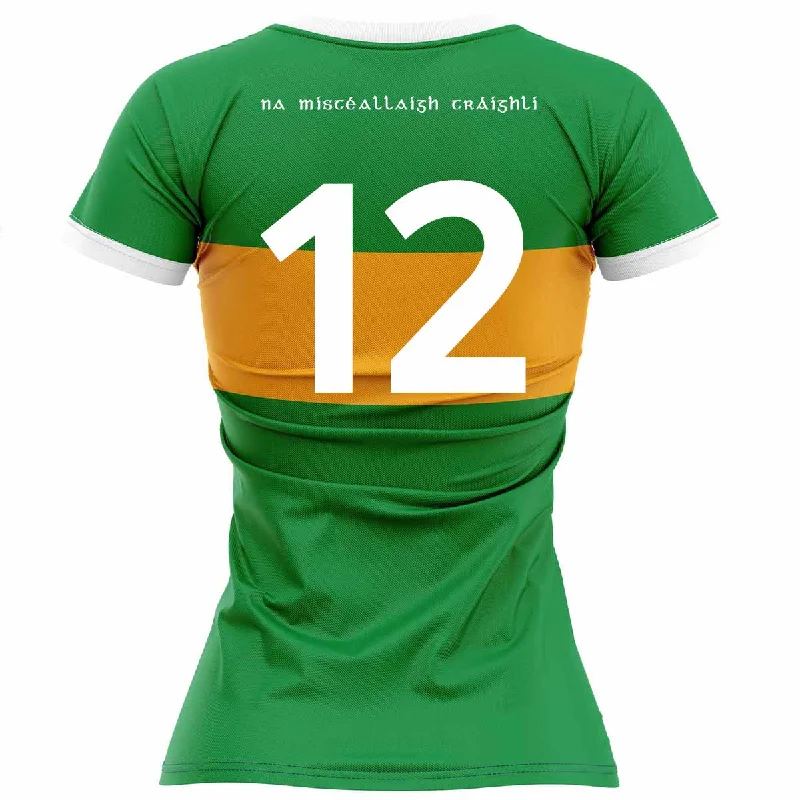 Mc Keever John Mitchels GAA Numbered Match Jersey - Womens - Green Cotton Jersey Tee