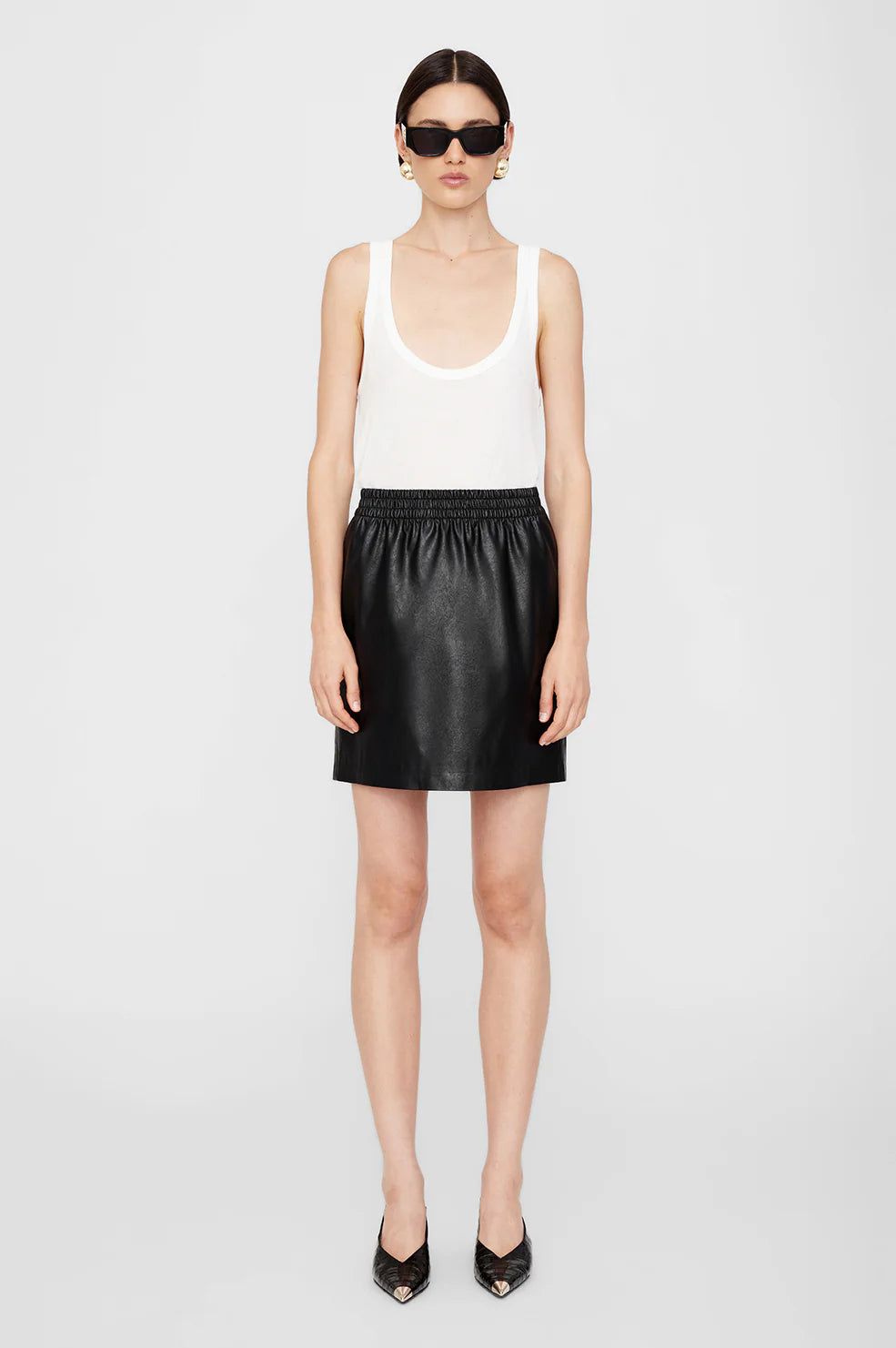 Anine Bing - Soto Skirt belted skirt waist