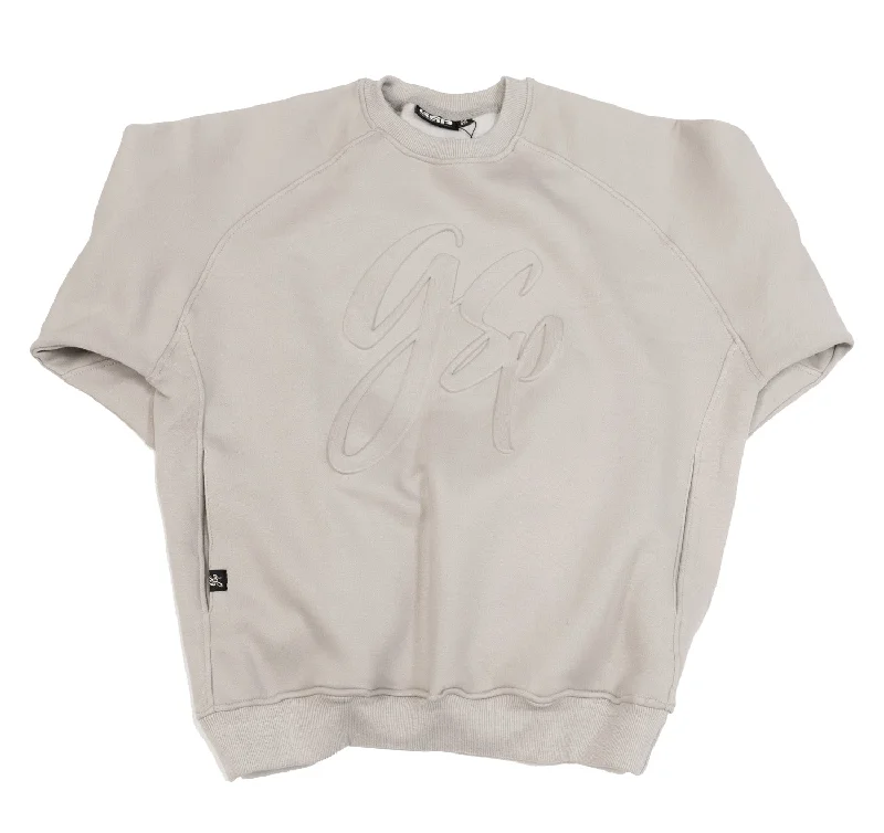 GSP Icon v3 Ultra Fleece Crewneck Sweater - Stone Embossed Spandex Blend Rayon Blend Denim Blend GSP Icon v3 Ultra Fleece Crewneck Sweater - Stone Embossed Spandex Blend Rayon Blend Denim Blend
