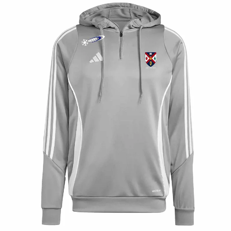 adidas Club Queens Ladies Football Tiro 24 Training Hoodie - Adult - Grey Hoodie with Puffed Sleeves Voluminous Trendy adidas Club Queens Ladies Football Tiro 24 Training Hoodie - Adult - Grey Hoodie with Puffed Sleeves Voluminous Trendy