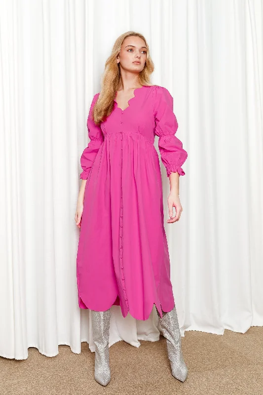 Ella Dress - Hot Pink Tunics Luxurious high-end