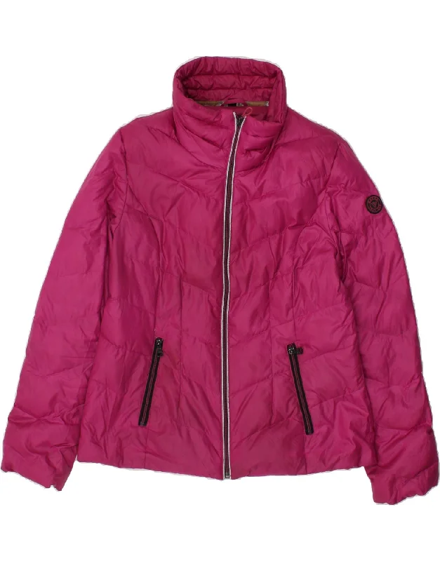 GUESS Womens Padded Jacket UK 16 Large Pink Corduroy Jacket Velvet Jacket Brocade Jacket GUESS Womens Padded Jacket UK 16 Large Pink Corduroy Jacket Velvet Jacket Brocade Jacket